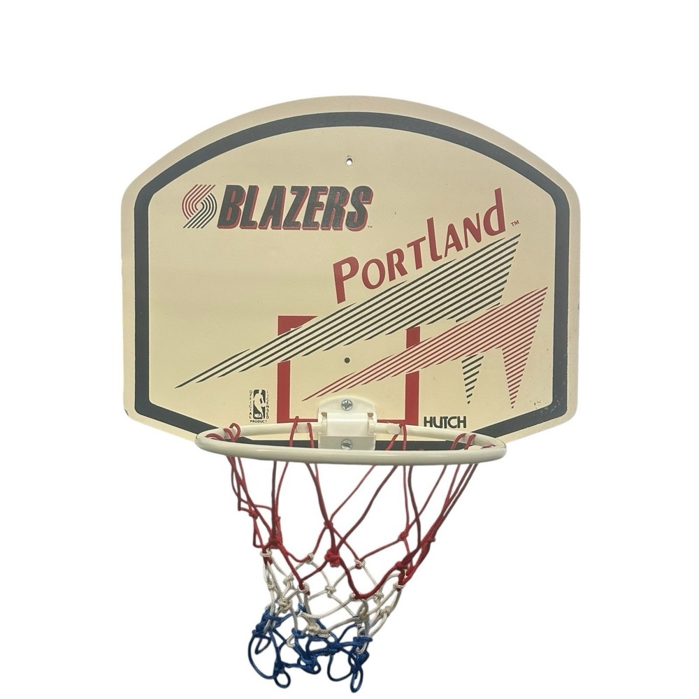 Hutch Portland Trail Blazers Vintage 90s NBA Basketball Hoop Rare Retro
